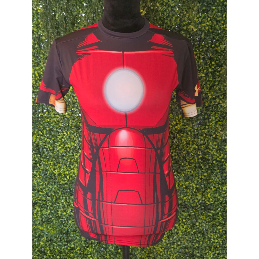 MED, Under Armour Marvel Iron Man Alter Ego Compression T-Shirt